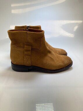 Franco Sarto Womens Malina Whiskey Suede Ankle Boots Bootie Size 7